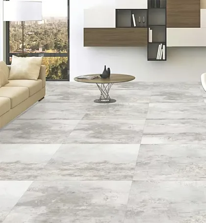 Керамогранит Art Silver Satin Matt 60x60 для гостиной, для ванной, для туалета, для прихожей, на теплый пол Фото Керамогранит Art Silver Satin Matt 60x60 Индия
