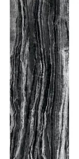 Фото Керамогранит Kerama Marazzi Surface Laboratory/Гемма черно-белый лаппатированный обрезной 119,5x320x0,6 (SG071802R6) Россия
