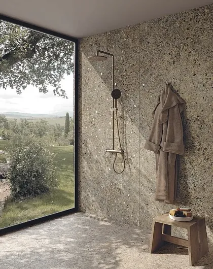Фото Керамогранит FAP Ceramiche fTN7 Materia Eclettica Tortora Matt R9 RT 80x80 Италия