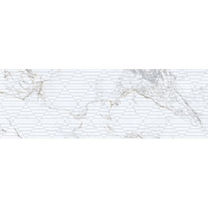 Фото Керамическая плитка 9547 Iguazu White Relieve 30х90 Испания