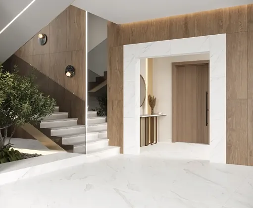 Фото Керамогранит Laparet Airy White Белый Лаппатированный 80Х80 Индия