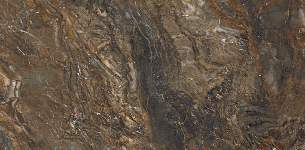 Фото Керамогранит BR04 Bernini Dark Brown неполированный 80x160x11 Россия