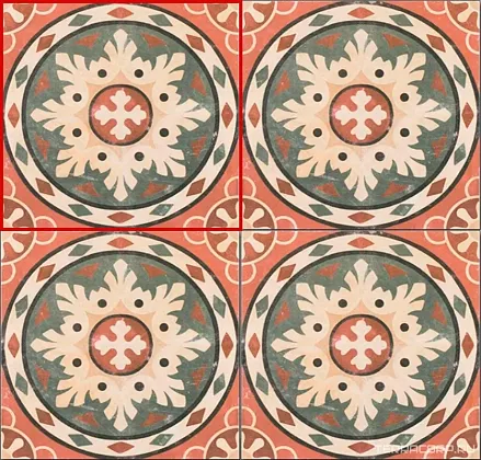 Фото керамическая плитка DeShun Ceramics Art Decor DF209 20x20 Китай