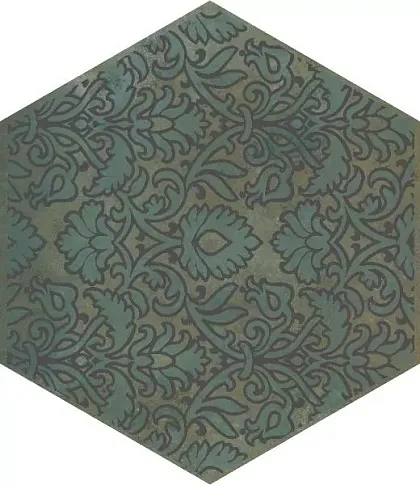 Фото Декор VT\B560\SG23037N Гроссето зеленый 20x23,1 Россия