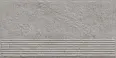 Ступень Paradyz Carrizo Grey Stopnica Prosta Struktura Mat B1a 30x60