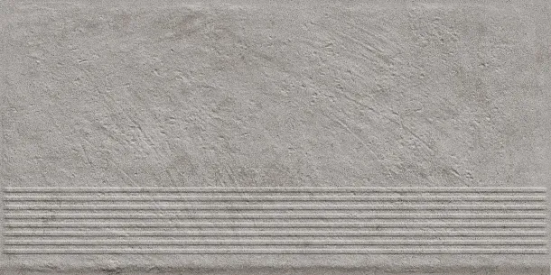 Фото Ступень Paradyz Carrizo Grey Stopnica Prosta Struktura Mat B1a 30x60 Польша