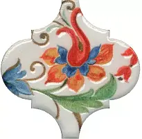 Фото Декор VT\A583\65000 Арабески Тоскана 7 глянцевый 6,5x6,5