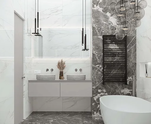 Фото Керамогранит Laparet Calacatta Superb сатинированный 60x120 Индия