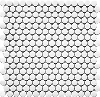 Фото Мозаика NK41000 Penny Round White Matt 315х309х6 (С0003639)