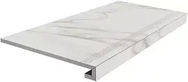 Фото Ступень Kerama Marazzi Монте Тиберио клееная серый светлый лаппатированный 33x80x0,9 (SG850192R\GCF)