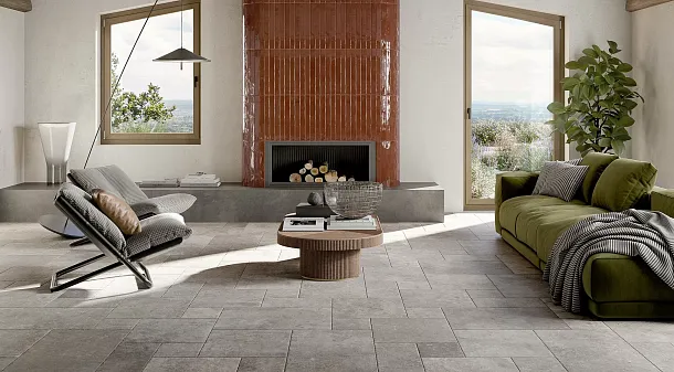 Фото Керамогранит Rondine Group J92104 Windsor Beige Ret 60,9x60,9 Италия