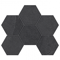 Фото Мозаика Terra Black LN04/TE04 Hexagon 25x28.5