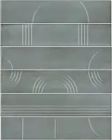 Фото Панно Мажорель голубой глянцевый (из 6 частей 6х28,5) 36x28,5x1 (KMP3STA002RN6X)