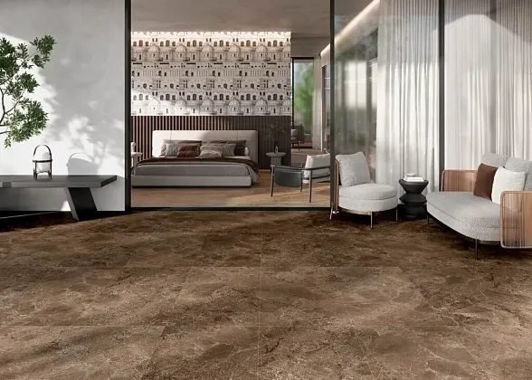 Фото Керамогранит Gravita Stonehill Brown Carving Relief Melief 60x120x0.85 Индия