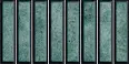 керамическая плитка El Barco Domino Verde Glossy 15x30