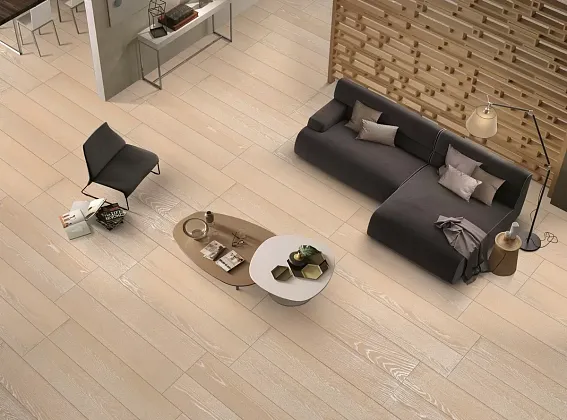 Фото Керамогранит Ennface ENWD1051SR20120 Norway Ivory Matt Relief 120x20x0.9 Индия