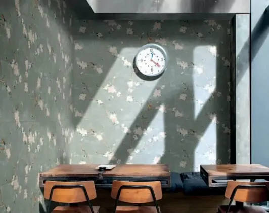 Фото Плитка RA2C Mixed Rosa Decoro Fiori di Pesco B Rett. 40x120 Италия