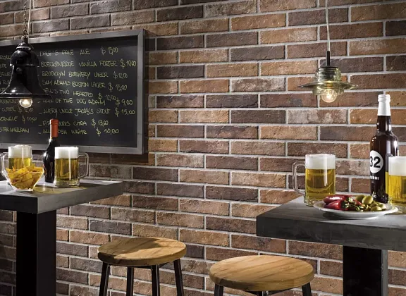 Фото Керамогранит J85885 TRIBECA MULTICOLOR BRICK 6*25 Италия