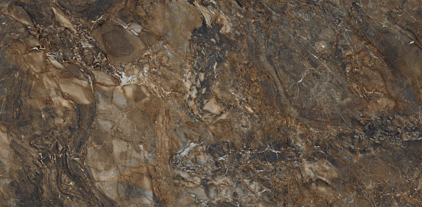 Фото Керамогранит BR04 Bernini Dark Brown неполированный 80x160x11 Россия