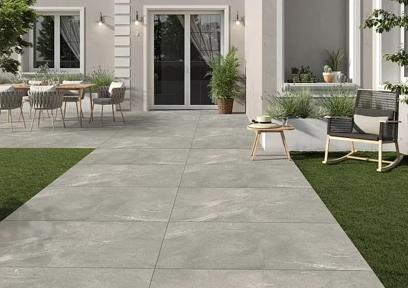 Фото Керамогранит Ennface ENIND5008MT1160120 Chepo Grey Matt R11 600х1200х20 Индия