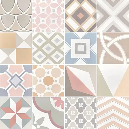 Фото Керамогранит Equipe 22103 Caprice Patchwork Pastel 20x20 Испания