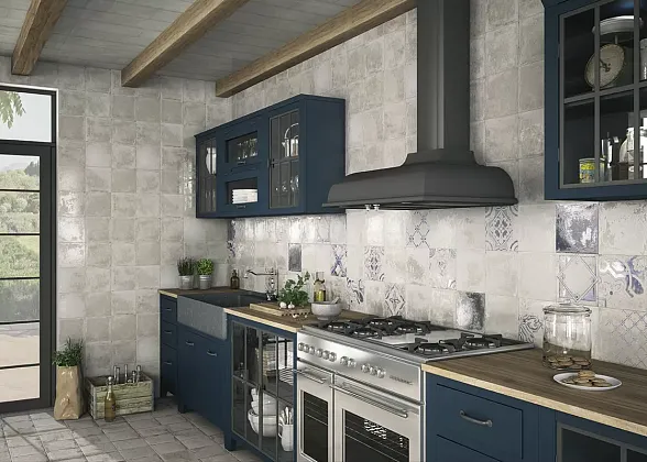 Фото Плитка PT02995 RICORDI AZURRO 20*20 Испания