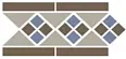 Бордюр Top Cer Border LISBON with 1 strip (Tr.01 Dots 29+11 Strips 29) 28х15