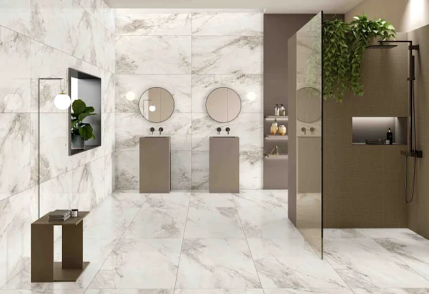 Фото Керамогранит Ennface ENMAR7001MT120280 Carrara Bianco Matt 1200x2800x6 Индия