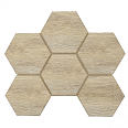 Мозаика Selection Oak Hexagon SI01 неполированная 25x28,5