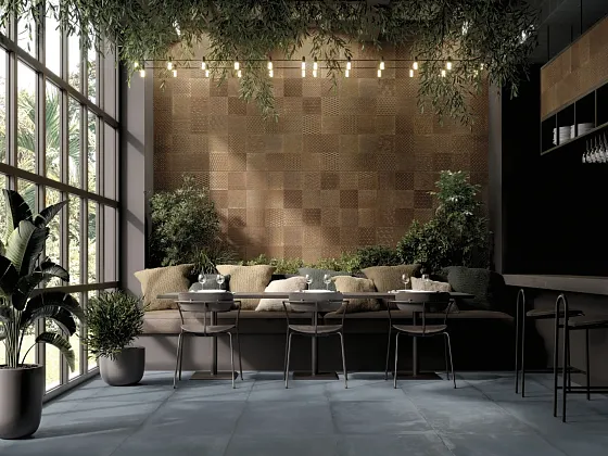Фото Керамогранит MGM Ceramiche Element Midnight Rett 60x120 Италия