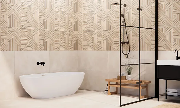 Фото Керамогранит Prissmacer Ess. Rlv. Poppins Terra Matt Rect 60x120 Испания