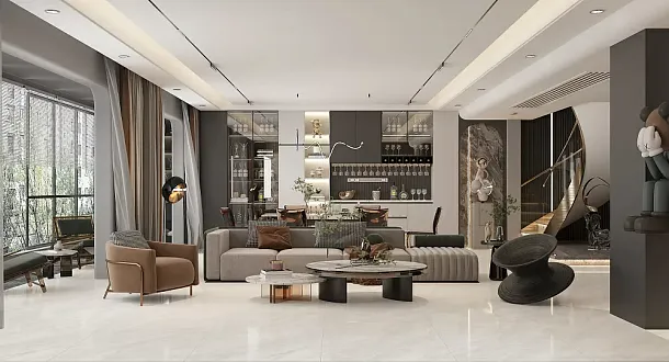 Фото Керамогранит Precious Stone Polished (Sinking Ink) 60x120 (BHW-0018) Китай