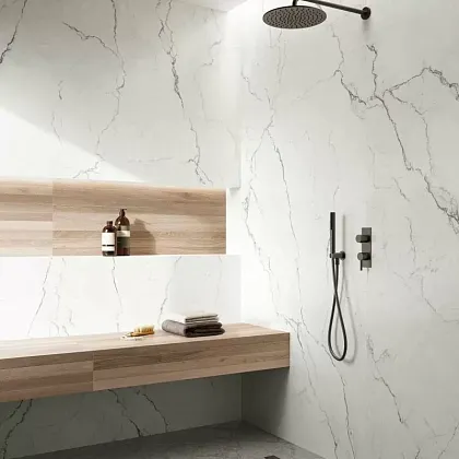Фото Керамогранит Flaviker PF60014126 Supreme Memories Pulpis Ivory Lux 3D R 120x280 Италия