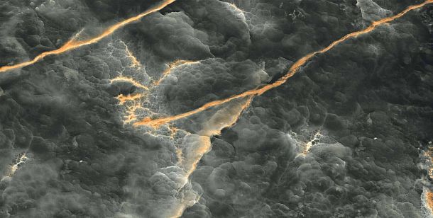 Фото Керамогранит gravita volcanic nero nero shiny sugar 60x120 Индия