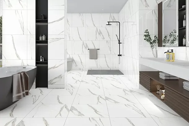 Фото Керамогранит Eternal ETMAR1219MT6060 Statuario Rock Matt 60x60 Индия