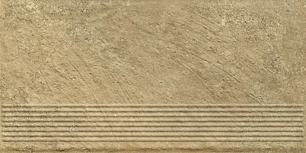 Фото Ступень Paradyz Eremite Beige Stopnica Prosta Struktura Mat B1a 30x60 Польша