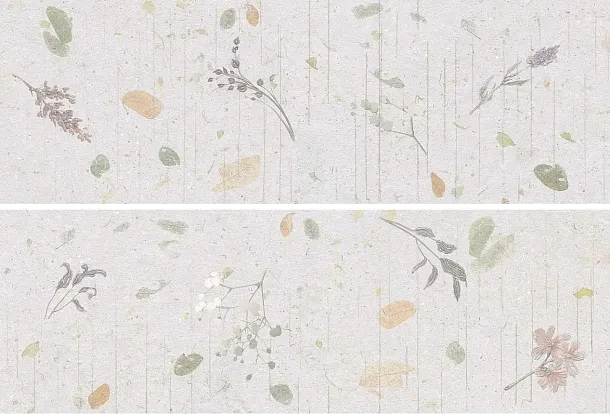 Фото Панно Ibero R0002488 Botanical Decor Lino (Set 2 Pzs) 60x90 Испания