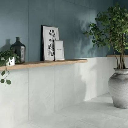 Фото Керамогранит Dado Ceramica 303947 Paint Blue Rett R10 60x120 Италия