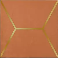 Фото Декор OP\D181\17066 Витраж оранжевый 15*15