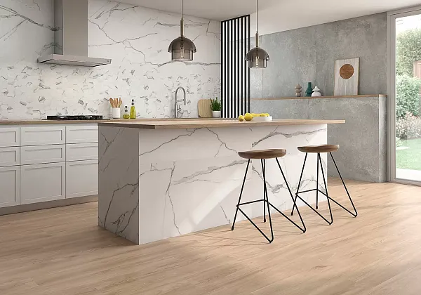 Фото Керамогранит Geotiles Nilo Leviglass Blanco 60x120 Испания
