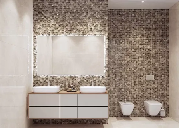 Фото Мозаика Crema Marfil Polished (JMST033) 30.5X30.5 (С0003477) Китай