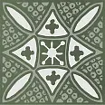 Декор Бахия 2 зелёный глянцевый 9,8x9,8x0,7 (KMD3STA019GN)