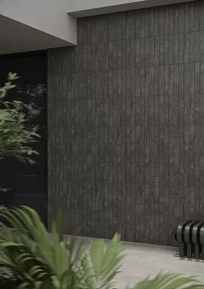 Фото Клинкерная плитка Paradyz Carrizo Basalt Elewacja Struktura Mat B1a 39,7x6,5 Польша