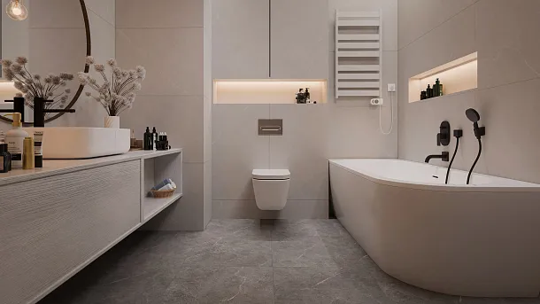 Фото Керамогранит Protiles PT12F7044 Alicante Black Matt 600х1200 Узбекистан