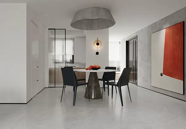 Фото Керамогранит Cateye Light Grey Grains Soft-Polished Mould 60x120 (BHW-0023) Китай