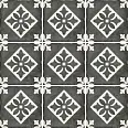 Декор Equipe 24416 Art Nouveau Padua Black 20х20