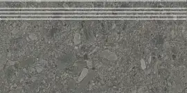 Фото Ступень Kerama Marazzi Чеппо ди Гре антрацит матовый обрезной 30x60x0,9 (DD606220R\GR)