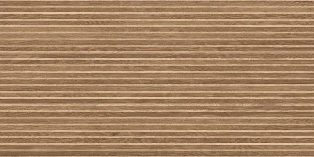 Фото Керамогранит Laparet Wood Canarium Almond Stripes Тёмно-Бежевый Матовый Карвинг 60Х120 Индия