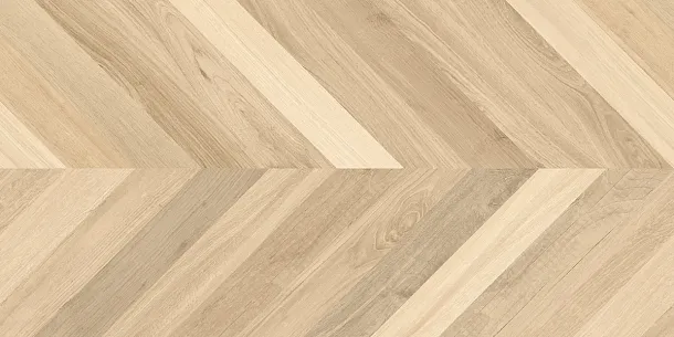 Фото Керамогранит Laparet Wood Royal Almond Chevron M Бежевый Матовый Карвинг 60Х120 Индия