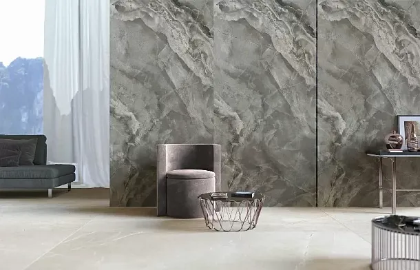 Фото Керамогранит Kutahya Seramik Marea White Parlak Nano Rectified 60x120 Турция